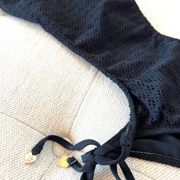 NWT WILDFOX SWIM Rare Vintage Black Crochet Monokini Spring 2014 Lagoon Small - Picture 5 of 9